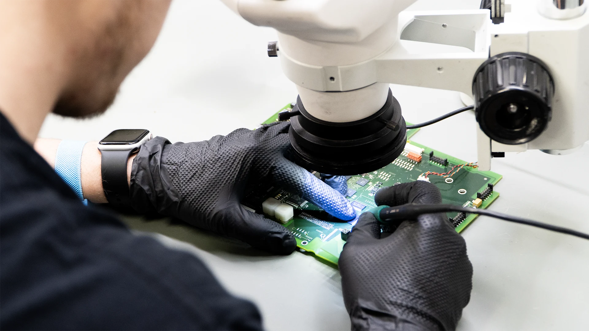 Microscope operator panel repair at Neethsel HK